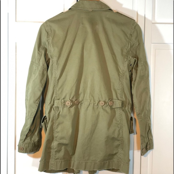 J. Crew Army-style Oversized Jacket; Army Green; XS - Picture 2 of 6